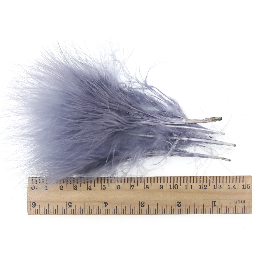 Bimoo 50 unids/pack de plumas de marabú largas de colores para atar moscas Streamer Jig señuelo lanoso Bugger sanguijuela cebo para moscas Material para atar peces - imagen 5