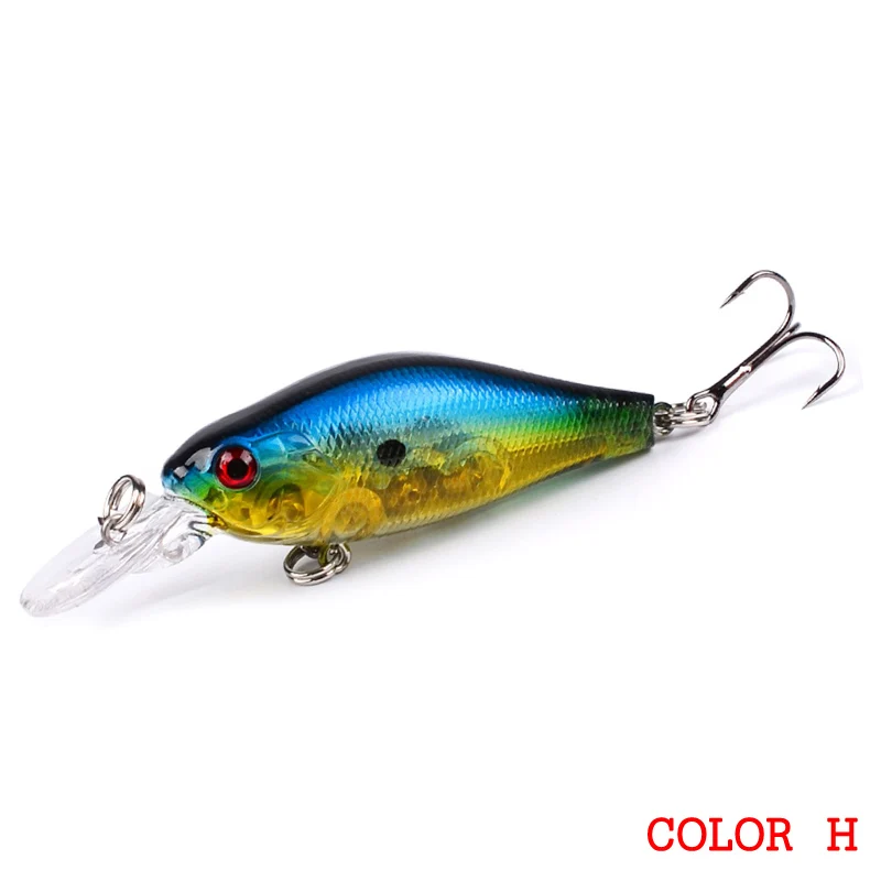 Señuelo de pesca de pez nadador, cebo Artificial duro de manivela, wobblers para pesca japonesa, Mini señuelo Crankbait, 7cm, 8,1g, 1 ud. - imagen 5