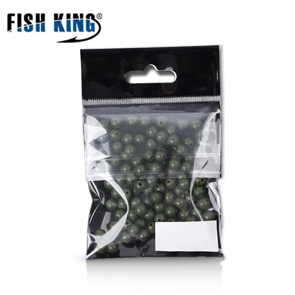 NGB 100pcs 5/6/7/8MM Fishing Beads Feeder Fishing Hook Components Carp Bait Cage Stoppers Carp Beads Fishing Tackles - imagen 2