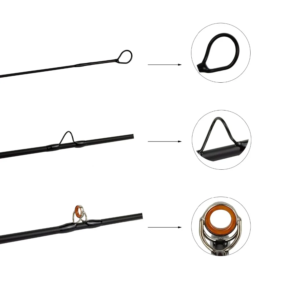 Aventik-caña de pescar con mosca de acción rápida Zaix, alta calidad, módulo de carbono, 4seg, guía de pelado de ágata, 9 '0 ''LW6 - imagen 4