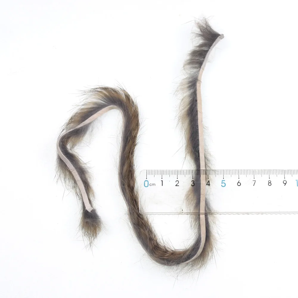 Tiras Zonker angostas de 3mm, 6 piezas, colores surtidos, liebre, conejo, Material para atar moscas, rojo, naranja, amarillo, verde Natural - imagen 3