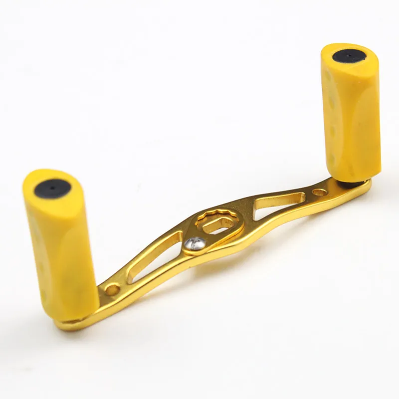 Kawa-mango de carrete de pesca, mango de aleación con perilla de goma para fundición de cebo, agujero de accesorios de 100mm de longitud, 8x5mm, accesorio de pesca artesanal - imagen 2