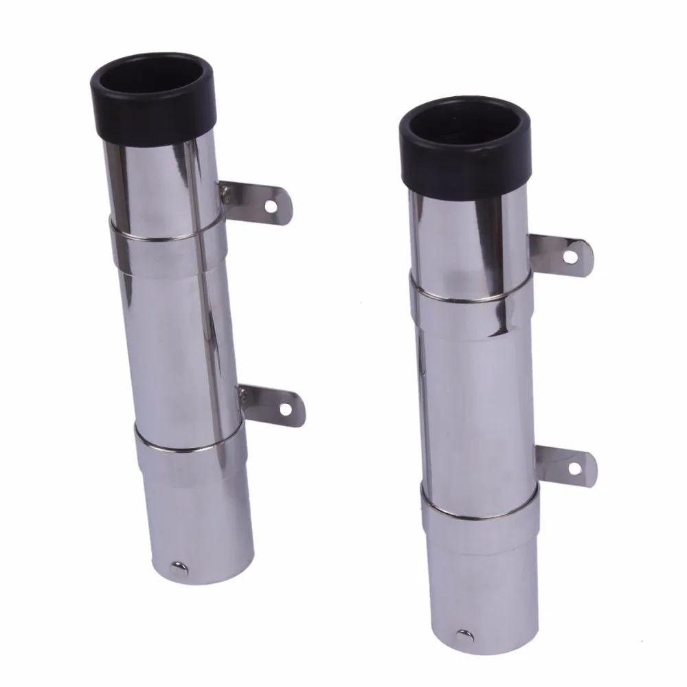 Soporte para caña de pescar, accesorios para barcos, tubo de acero inoxidable 304, montaje empotrado, 2 uds. - imagen 2
