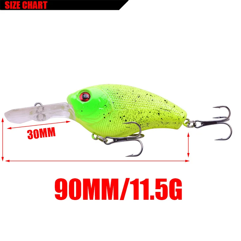 WDAIREN-señuelo de Pesca Artificial, 9cm, 11,5g, Crankbait, manivela dura, Wobblers, Japón, pececillos, FA-282 - imagen 3