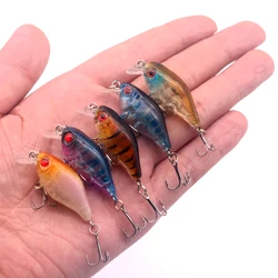 1 piezas Wobblers Crankbait Señuelos de Pesca 4 cm/4,6g Topwater Isca Artificial Japón duro Minnow volando Swimbait carpa pesca