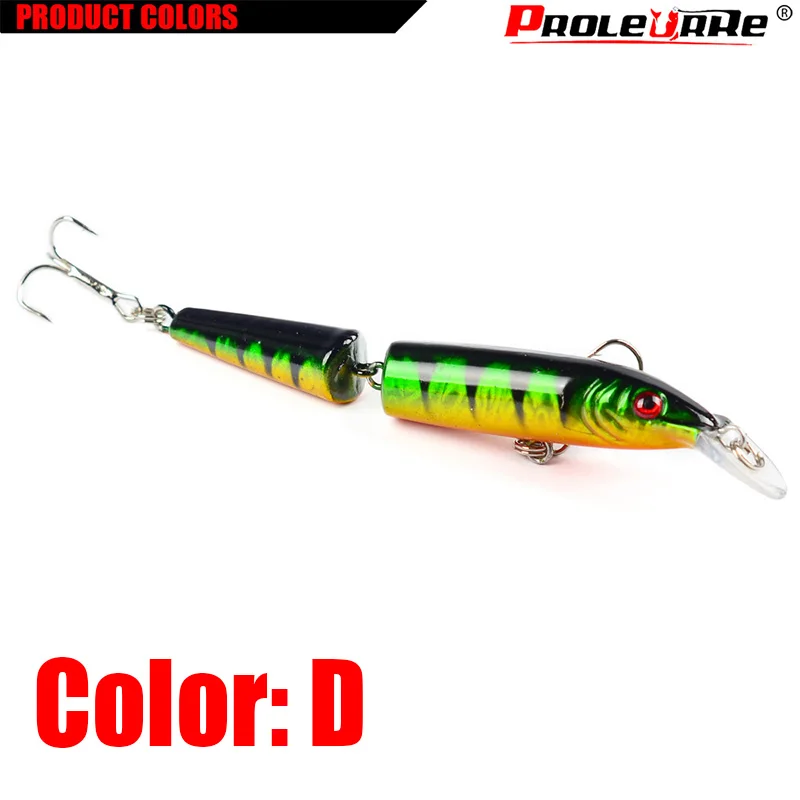 Señuelos de pesca de 10,5 cm y 9,2g, Wobblers curvos de 2 secciones disponibles, accesorios de pesca con cebo falso de alta simulación colorida Halleluyah - imagen 5