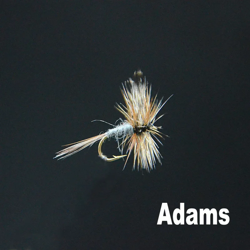 Detalle de la mosca Adams en tamaño 14#