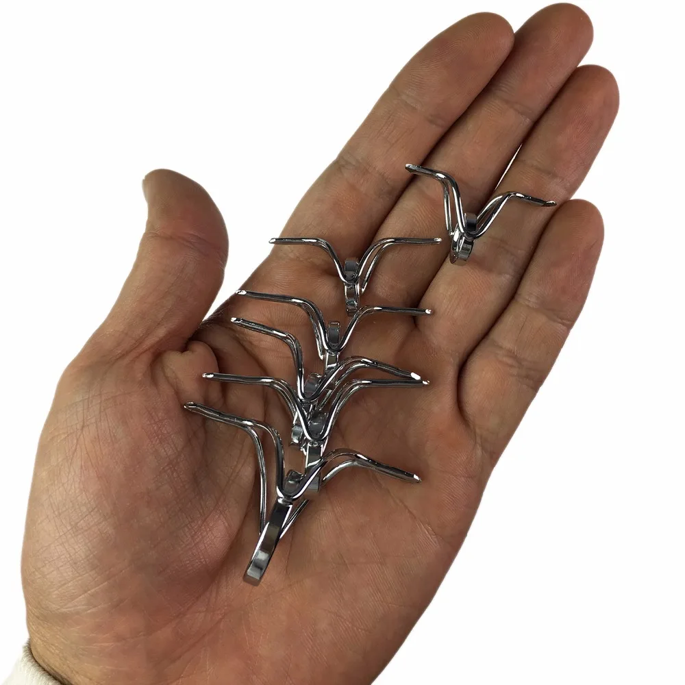 Guías de caña de pescar giratorias, Kit de reparación de guía de caña de pescar de agua salada integrada de acero inoxidable, color plateado, 6 uds. - imagen 4