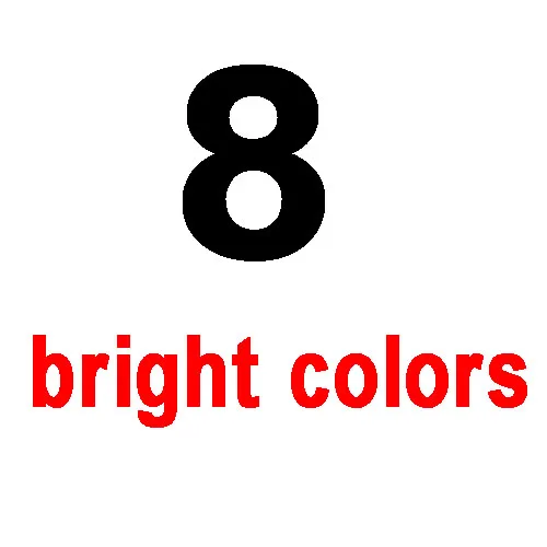 8 bright colors