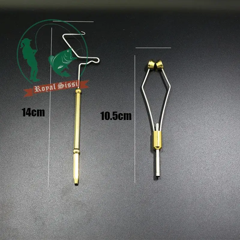 Royal Sissi-Juego de herramientas para atar moscas, 2 uds., acabado de látigo giratorio, medio enganche incorporado y punta de cerámica, combo de soporte de bobina para atar moscas - imagen 2
