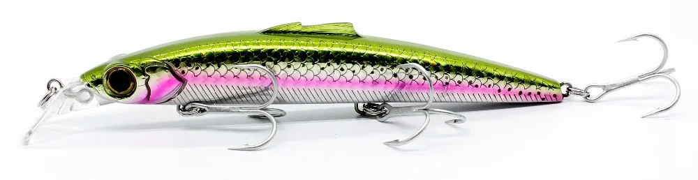 un vibrante señuelo de pesca realista diseñado para una captura efectiva