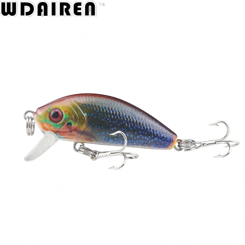 WDAIREN-señuelo de Pesca de pececillos, 1 unidad, 4,5 cm, 3,8g, cebos duros artificiales, lápiz, Wobbler, aparejos de Pesca de carpa - imagen 3