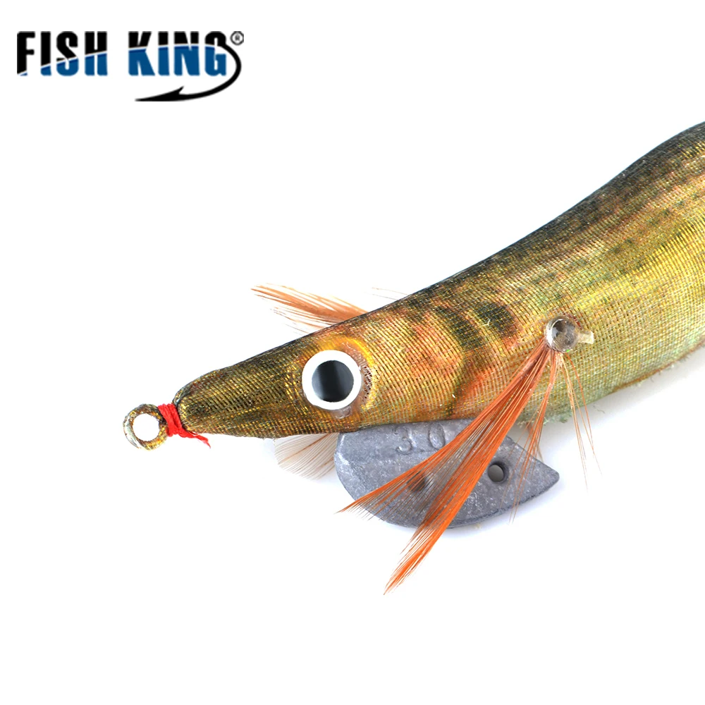 NGB-señuelo de calamar de madera, anzuelo de calamar, plantillas, cebos artificiales de Jigging, ojos 3D, señuelo de pesca de mar, aparejos de pesca - imagen 5