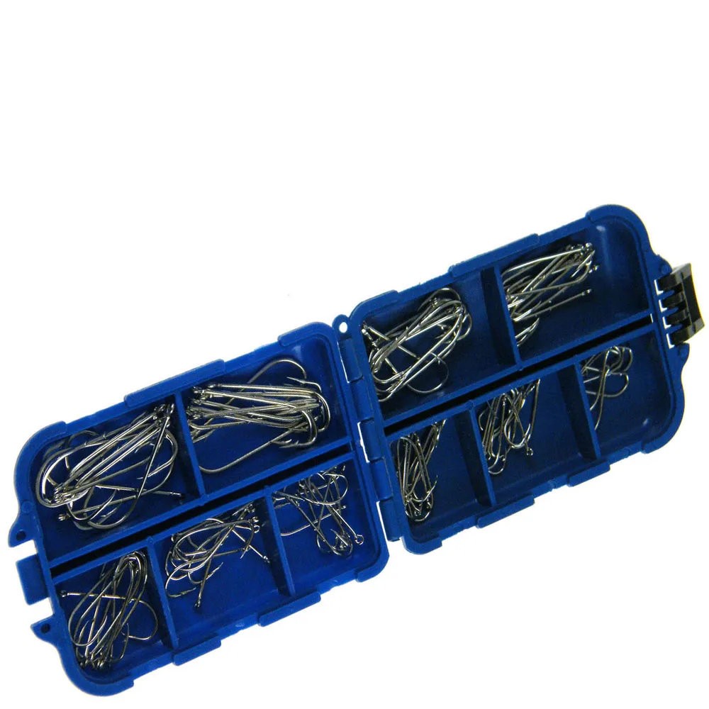 Anzuelos de pesca para peces, conjunto de aparejos de pesca de lubina, trucha, bagre, carpa, #3-#12, 100 unidades por lote - imagen 3