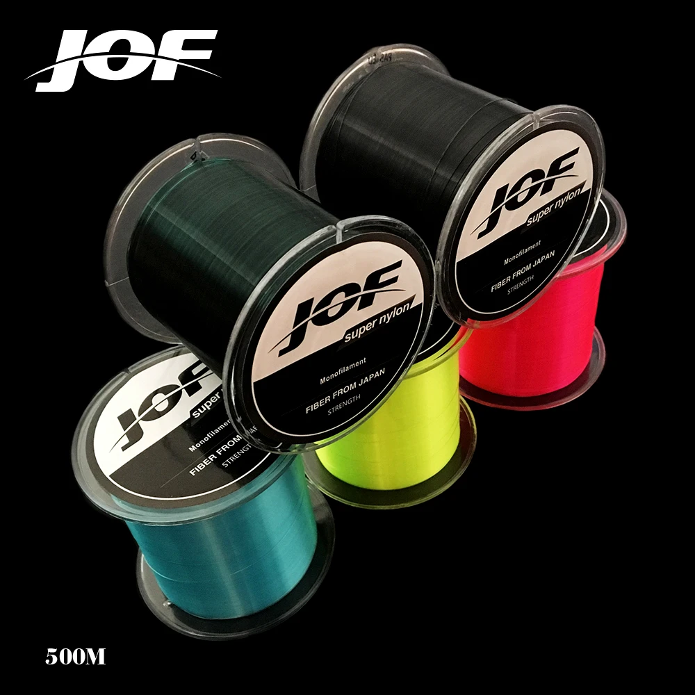 Sedal de nailon superfuerte, hilo de pesca de 500M, 4,4-28. 6lb, Material de monofilamento, 0.168mm-0,5mm, 2 piezas - imagen 2