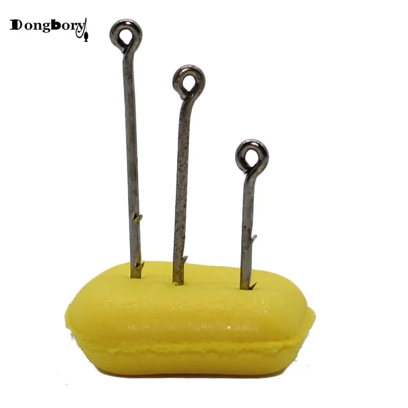 Dongbory-anzuelo de pesca de carpa, 50 unidades, cebo recto, dos barbas, Boilies ultrafinos, pincho para alimentador de carpa, aparejo de pelo de pesca - imagen 5