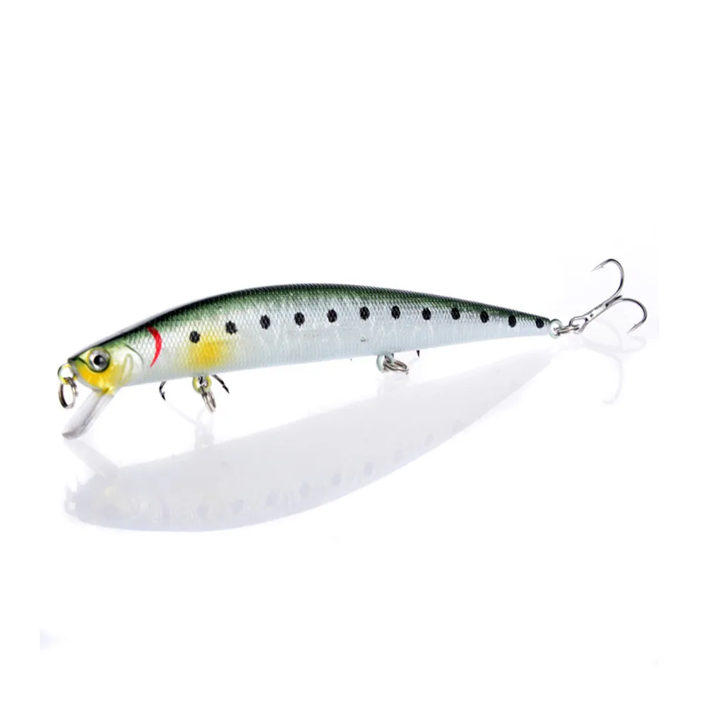 Señuelos de Pesca de pececillos, cebo Artificial duro, Wobbler Crankbait, anzuelos de aparejos de pesca, en 6 colores calidad selecta, 12,5 cm/12,5g, 1 piezas - imagen 5