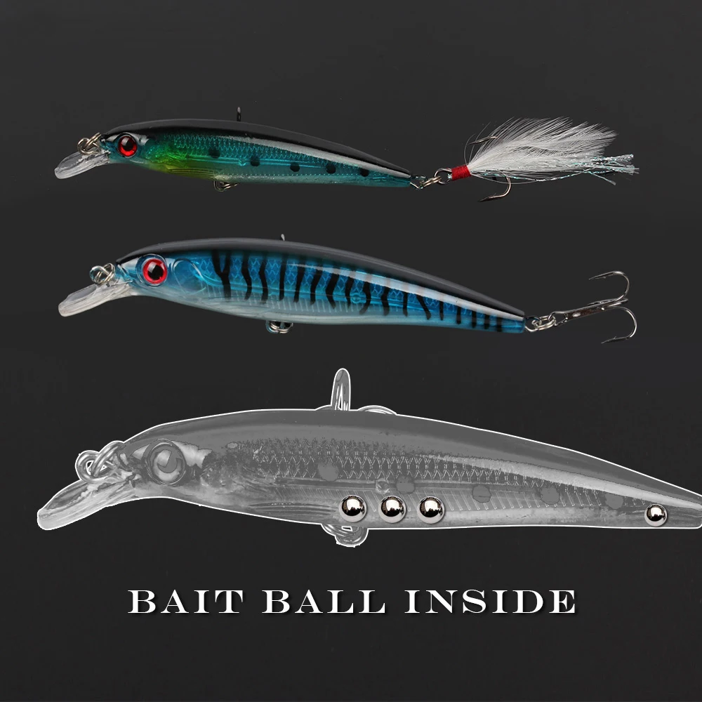 Goture-señuelo de pesca de agua dulce y salada, cebo Artificial de 7g y 13,5g, Wobbler para lubina, Minnow, 20 piezas - imagen 3