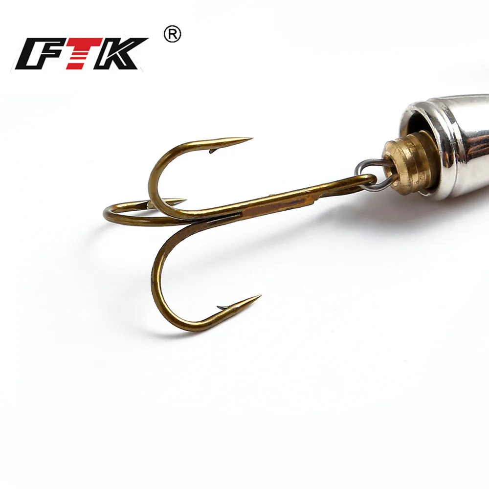 FTK 1PC Spinner cebo Señuelos de Pesca 16,5g 10cm Pesca Spinner lentejuelas Paillette fundición larga Coloful carpa Lucio Pesca - imagen 5