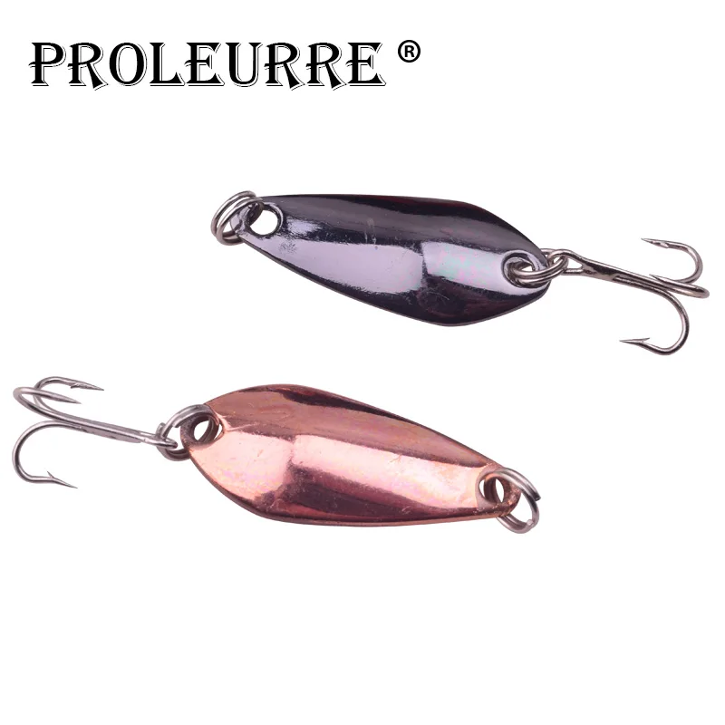 Proleurre-señuelo de pesca de Metal, cebo duro de 3,5 cm y 4g, con lentejuelas, anzuelo triple de ruido, 4 unidades por lote - imagen 3