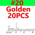 size 20 golden 20pcs