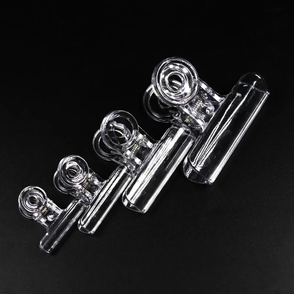 Bimoo-Clip de bucle de doblaje de plástico transparente, herramienta de atado de moscas CDC, tamaño S, M, L, XL, 4 unidades por juego - imagen 5