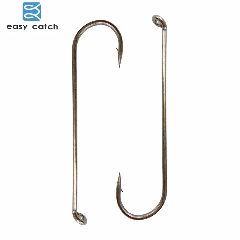 Easy Catch-anzuelos de pesca de acero con alto contenido de carbono, anzuelos de pesca de 200 uds, vástago largo, Streamer seco, gancho de pesca para plantilla, 79580 - imagen 3