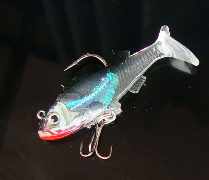 Señuelo suave para pesca de peces de plomo, 8/15g, señuelos artificiales, aparejos vívidos vivos con ancla, gancho individual, 2 piezas, gran oferta - imagen 5