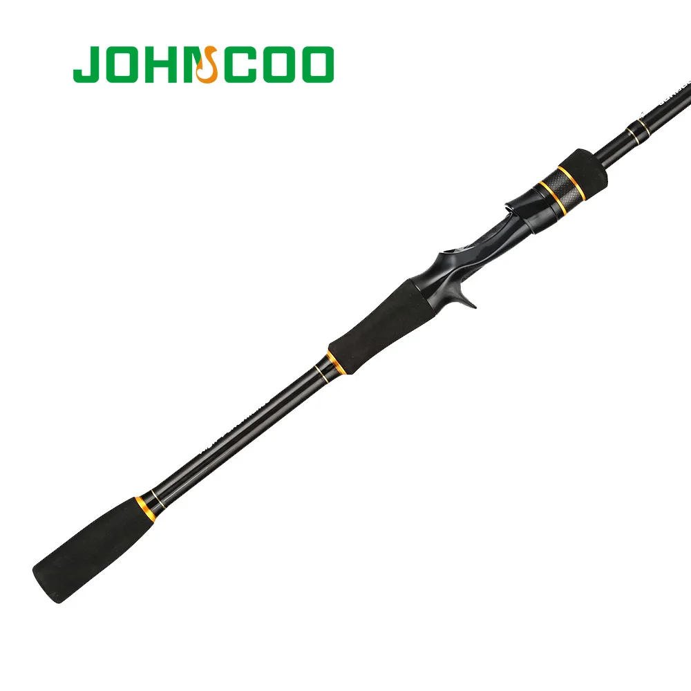 JOHNCOO-caña de pescar giratoria de carbono, 2 secciones, 2,1 m, ML, M, 2 puntas, 5-28g - imagen 4