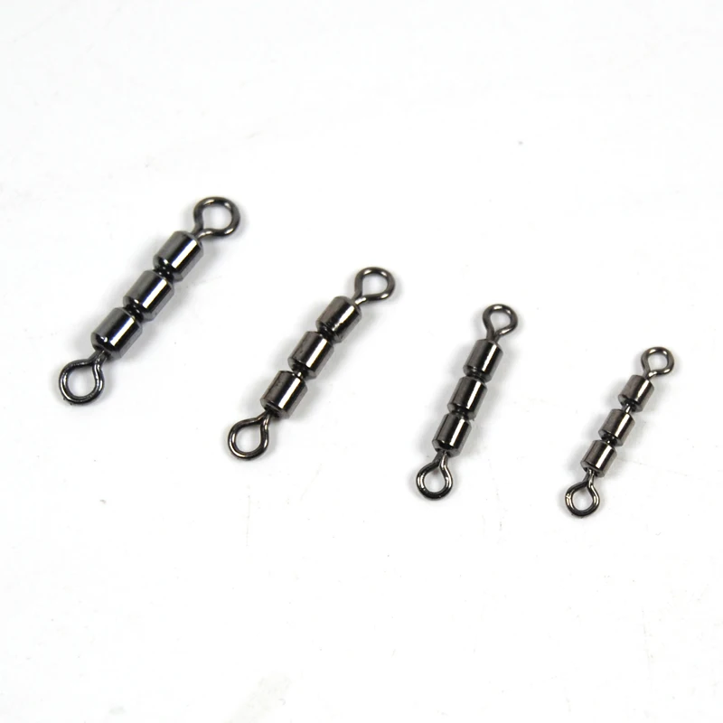 Bimoo-anzuelos giratorios de 3 secciones, 10 unids/bolsa, accesorios de aparejos de pesca, aparejo de cobre, #6 #7 #8 #10 - imagen 2