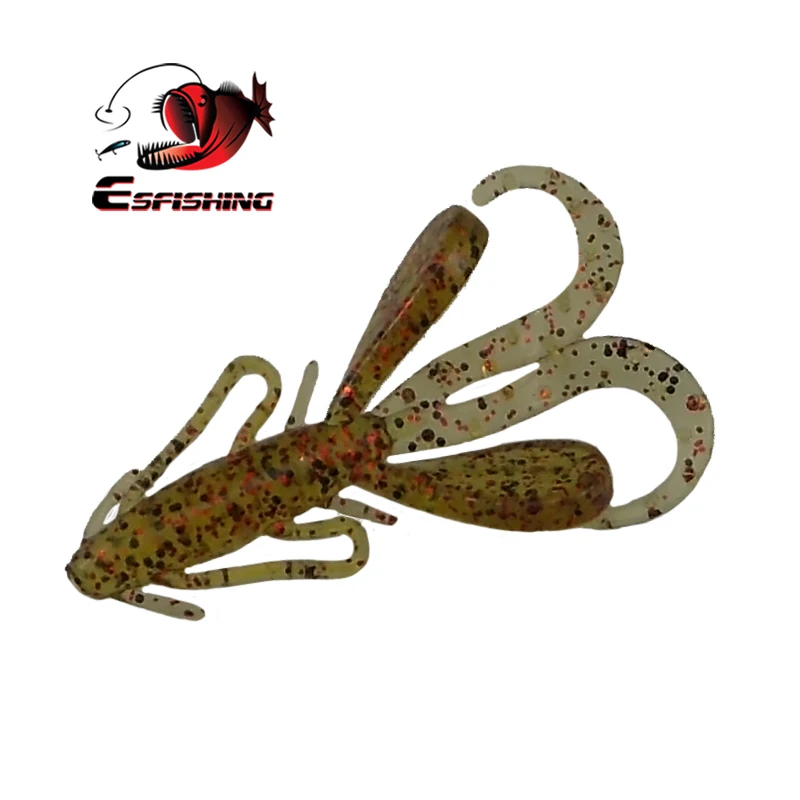 KESFISHING Isca cebos artificiales camarones Hogy Hog 48mm cebo de silicona lubina trucha Lucio pescado Leurre Souple Señuelos de pesca en hielo - imagen 2