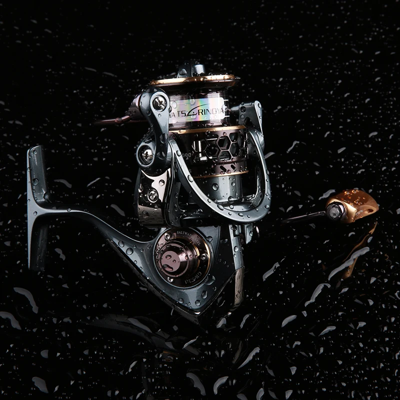 TSURINOYA-carrete de pesca giratorio Jaguar 1000, 2000, 3000, 9 + 1BB, relación de transmisión 5,2: 1, carrete de Metal doble, carrete de señuelo - imagen 2