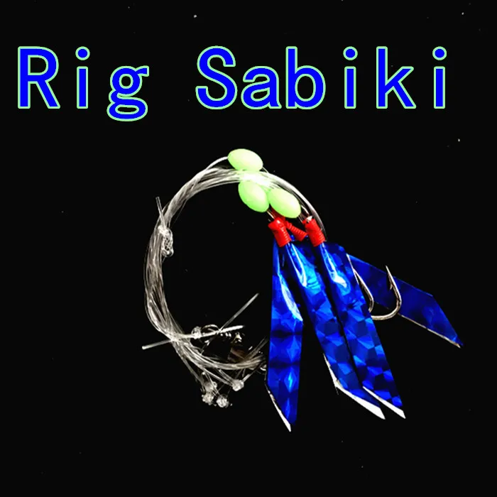 Aparejos de pesca Sabiki, aparejos de pesca, aparejo de pargo de mar, anzuelos sabiki, 5 bolsas - imagen 4
