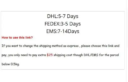 Enlace especial para el costo de envío a través de DHL $ - imagen 5