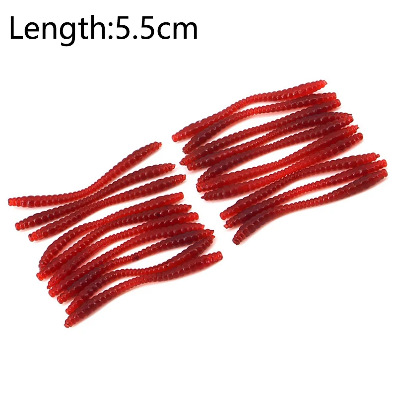 Mini señuelo de Pesca suave Shad, 5,5 cm, Wobblers, Easy Shiner Jig Head, gusano de silicona, accesorios de aparejos de Pesca, 20 unidades por lote - imagen 2