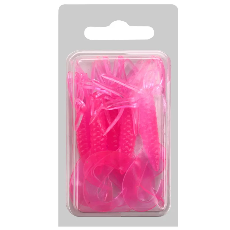 Buzz señuelo suave de doble cola con forma de paraguas, cebo de pesca Artificial, 7cm/1,8g, anzuelo de cabeza plomada, juego de 5-15 piezas - imagen 3