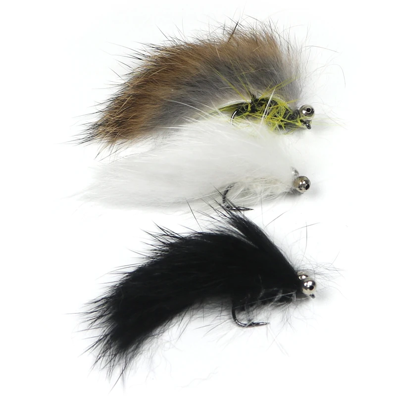 ICERIO 9PCS # 6 Dumb Bell Eye Zonker y Matuka Flies Streamers Señuelos de pesca con mosca para trucha - imagen 5