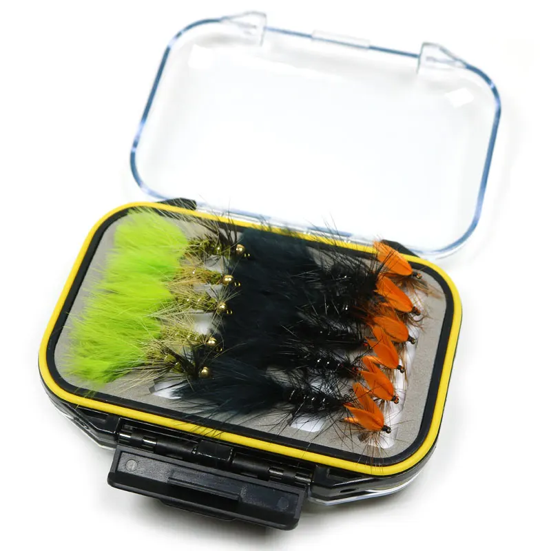 ICERIO 32 Uds moscas de pesca con mosca Wooly Bugger Streamer mosca húmeda trucha pesca señuelo caja aparejos - imagen 3