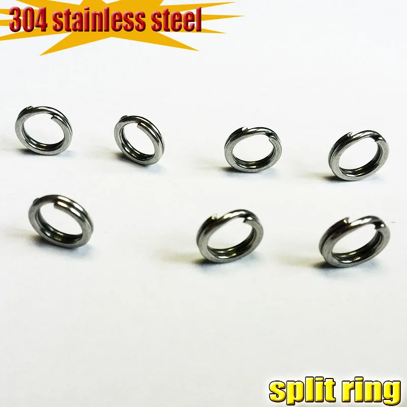 2023NEW pesca pura 304 anillos divididos de acero inoxidable para señuelos en blanco 50 unids/lote atención al número de gran tamaño - imagen 5