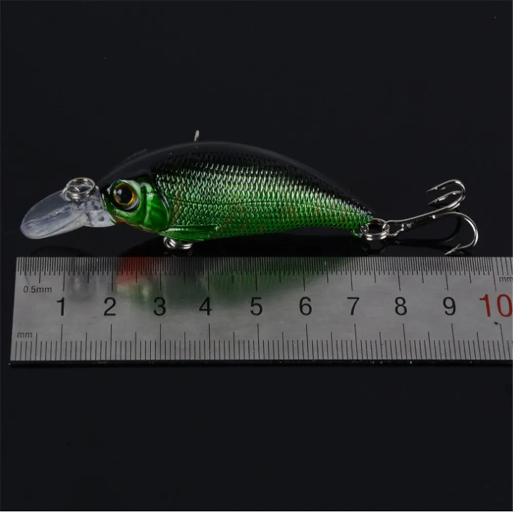 Señuelos de Pesca de pececillos, cebo duro de 7,5 cm/8,4g, anzuelos triples flotantes, Swimbait Artificial, aparejos de pesca Crankbait, 1 ud. - imagen 5