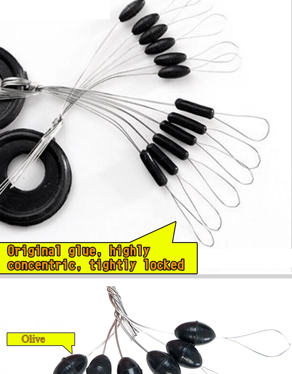 Ganchos de pesca duraderos de alta calidad con pegamento original y diseño bien bloqueado para un rendimiento óptimo