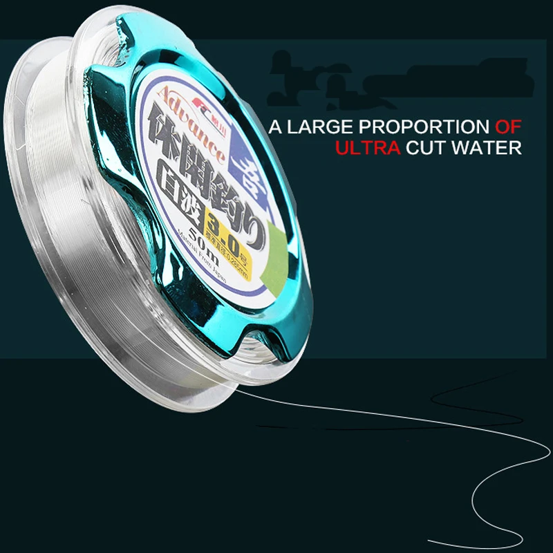 Sedal de pesca de nailon fuerte, hilo de pescar de 50m/100m, monofilamento transparente, resistente al desgaste, carpe, Mosca de mar, accesorios de pesca 30 - imagen 4