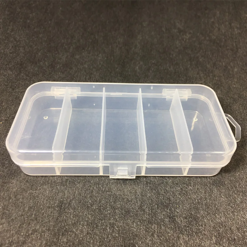 Caja de almacenamiento de cebos de Pesca con mosca, 5 compartimentos, gancho de cuchara, aparejos de cebo, caja de enchufe, aparejos de Pesca impermeables, Pesca de boxeo - imagen 3