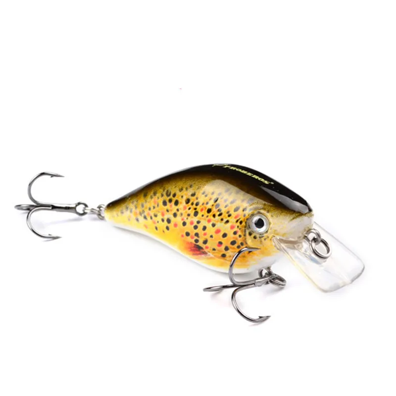 Señuelo de Pesca de simulación Crankbait de calidad, 1 piezas, 7,6 cm, 12,5g, cebo duro flotante para lubina, carpa, aparejos de Pesca - imagen 4