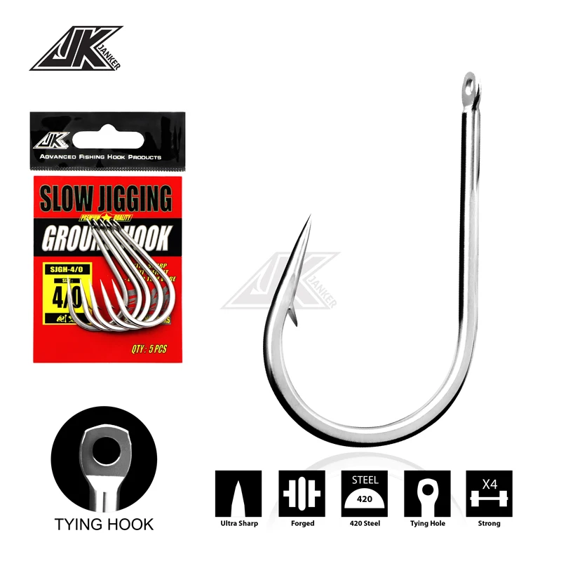 Anzuelos JK 4X – Acero japonés para slow jigging de altura