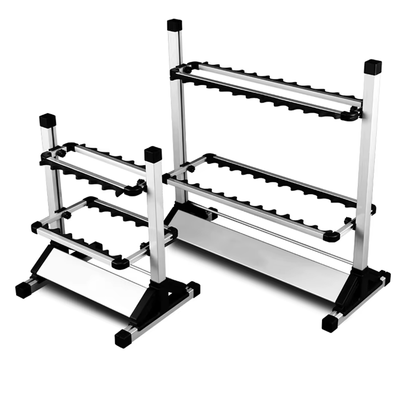 Soporte de aleación de aluminio para caña de pescar, soporte de exhibición, organizador de aparejos de pesca, 12/24 ranuras - imagen 4