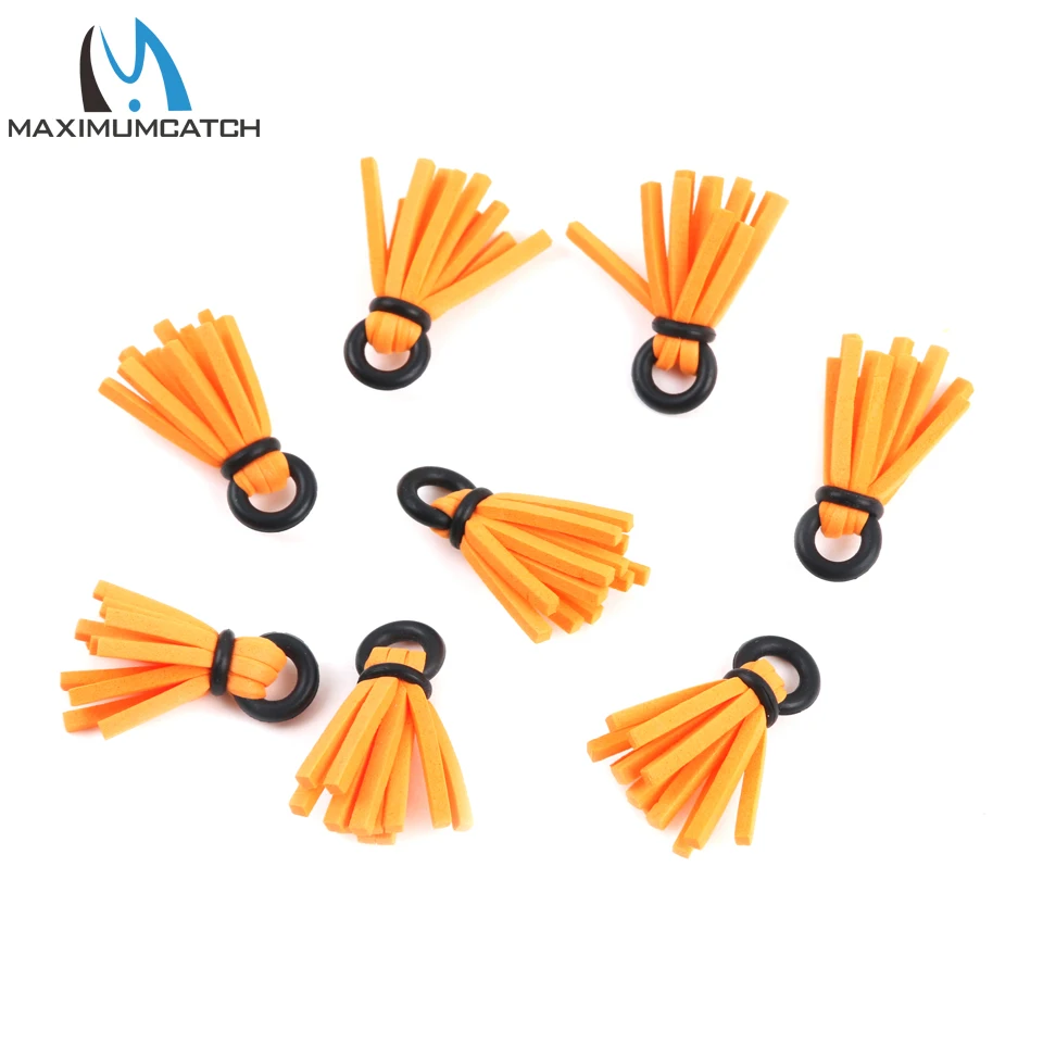 Maximumcatch-Indicadores de espuma para pesca con mosca, caja de aparejos de pesca amarilla/naranja, 8 unidades - imagen 4