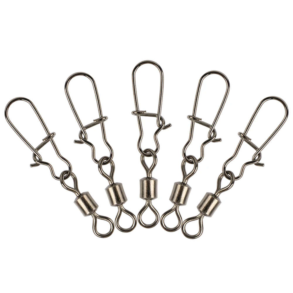 Goture-Lote de 200 unidades de pesca giratoria MS + ZQ con bonito tamaño a presión, Terminal de señuelo de gancho de 8, 6, 4, 2 pines, aparejos de pesca de carpa - imagen 5