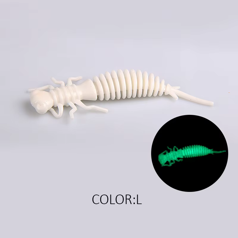 Señuelos blandos de larva silicona para lubina y lucio - imagen 4