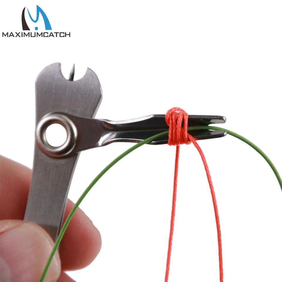 Herramienta de atado de pesca Maximumcatch de acero inoxidable con nudo de clavo, pinza para sedal, gancho, limpiador de ojos, afilador de gancho - imagen 3